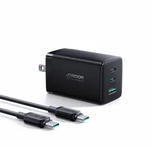 GaN Ultra JR-TCG01 65W 2C1A Fast Charger-Black+100W C to C Cable