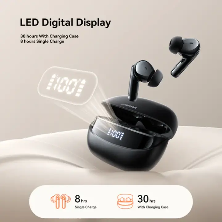 JR-BB3 True Wireless Bluetooth Earphones Black