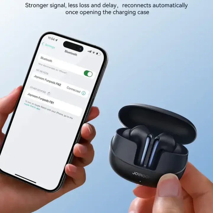 JR-FN2 ANC True Wireless earphones-Black Color